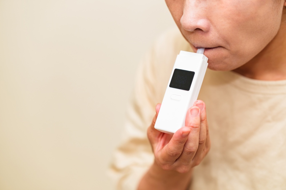 アルコールチェックの様子