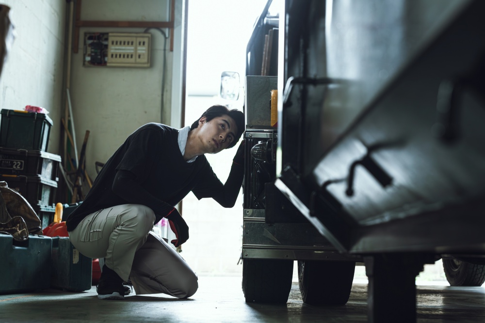 車両点検の様子